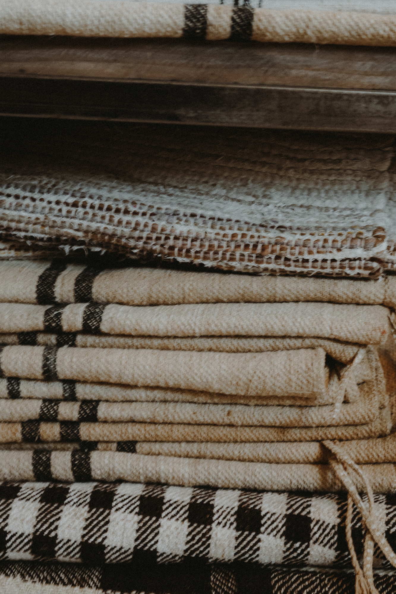 lniane poszewki vintage